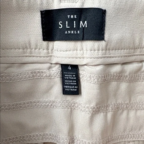 White House Black Market - Lt Beige Elle Straight Leg Ankle Pants - High Rise - Picture 2 of 6